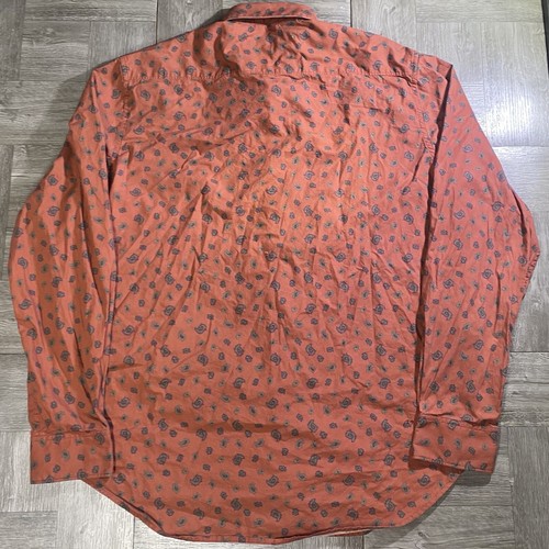 Robert Graham Men's Button Down Shirt - Cold Spring Red Paisley Long Sleeve - L - Picture 7 of 9