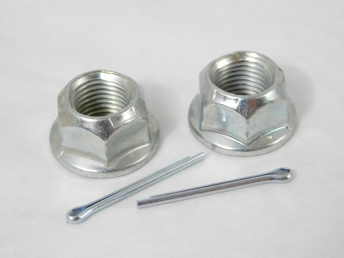 2 pc Genuine NOS Honda ATV Quad Self Lock Nut Set OEM Hardware