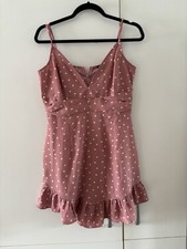 Pretty Little thing Pink Heart dress Size 10 💗