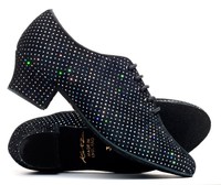 Sparkly Suede Sole Lace Up Practice Jive Ceroc Stage Line Dance Shoes By Katz Sparkly Suede Sole Lace Up Practice Jive Ceroc Stage Line Dance Shoes By Katz
