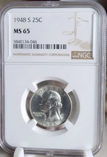 1948-S Washington Quarter  PCGS MS 65 Silver 25c