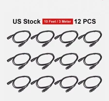 12PCS DMX Cables 10ft/3m 3 Pin Signal XLR Connection Stage Par Light Cable Wire