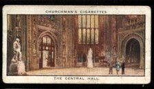 Tobacco Card, Churchman, HOUSES OF PARLIAMENT & THEIR STORY, Central Hall, #12