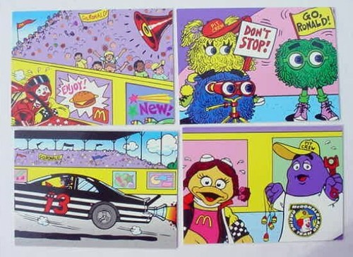 1996 Collect a Card McDonalds Master Set Adventures Ronald McDonaldland 500 Race - Picture 17 of 22