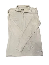 XGO Sweater Beige Acclimate Dry 1/4 Zip Performance Base Layer Men’s M Running