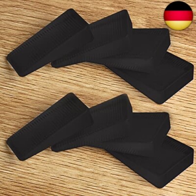 8 Stück schwarze Keile, Unterlegscheiben zum Nivellieren von Möbeln, harte Keils