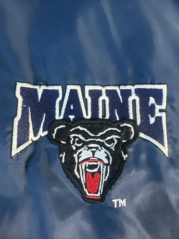 Maine Black Bears Fans Gear Winter Jacket Size Large Vintage - Image 2 of 4
