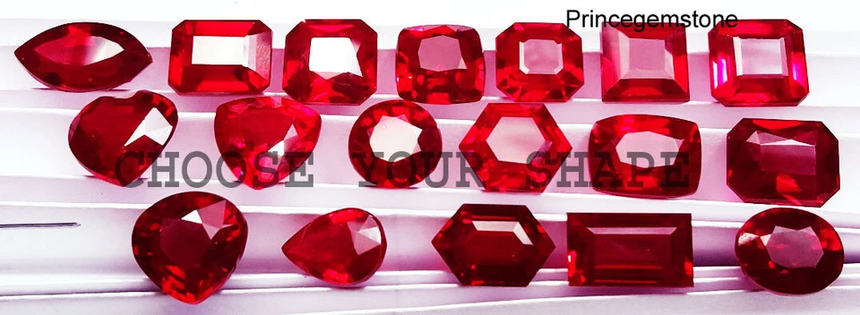 Natural Red Ruby Mixed Shape Loose Gemstone Between 8 to 10 Ct Certified - Image 4 of 4