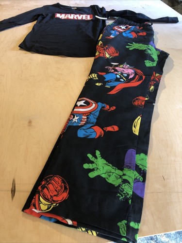 Youth Small Marvel Action Hero Pajamas Pants & T Shirt - Picture 4 of 4