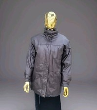 Vintage EDDIE BAUER Goose Down Filled Leather Jacket, Women's Sz SMALL, Bomber