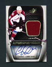 2011 UPPER DECK SPX HOCKEY 204 GABRIEL LANDESKOG JERSEY AUTOGRAPHED ROOKIE CARD