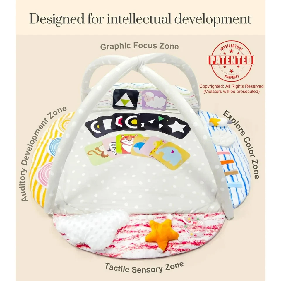 婴儿到幼儿健身房游戏垫,运动技能发展,活动学习卡 — 第 2/4 张图片