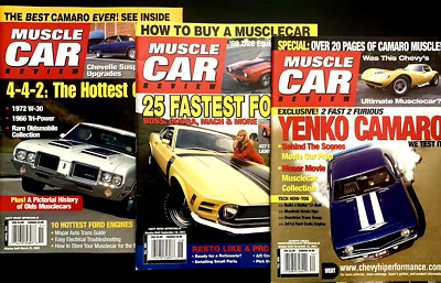 MUSCLE CAR REVIEW MAGAZINE SET OF 3