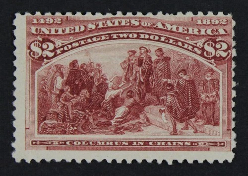 CKStamps: US Stamps Collection Scott#242 $2 Columbian Unused NG