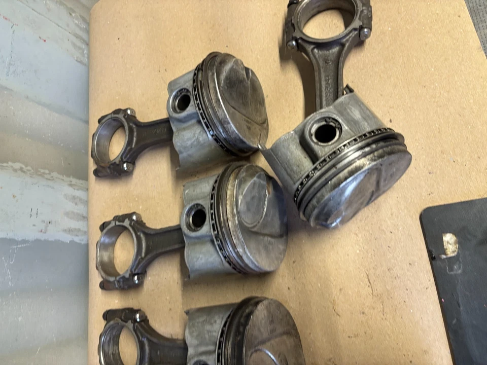1971 1972 1973 1974 DODGE MOPAR 383 BIG BLOCK ENGINE PISTONS CONNECTING RODS 7PC - Image 4 of 4