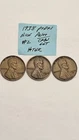 wheat penny LOT 1938,1938d,1938s AU/AU+ SET LINCOLN CENTS 1938-p,1938-d,1938-s