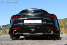 FOX Edelstahl Duplex Sportauspuff Toyota GR Supra Typ A90 je 114mm eingerollt