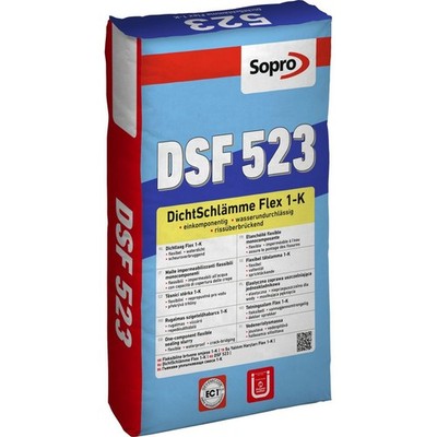 SOPRO DichtSchlämme Flex 1K DSF 523 Dichtungsschlämme für Verbundabdichtung 20kg