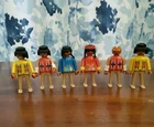 Lot Of 6 Vintage Geobra Playmobil Native American Figures (only)  From 1974