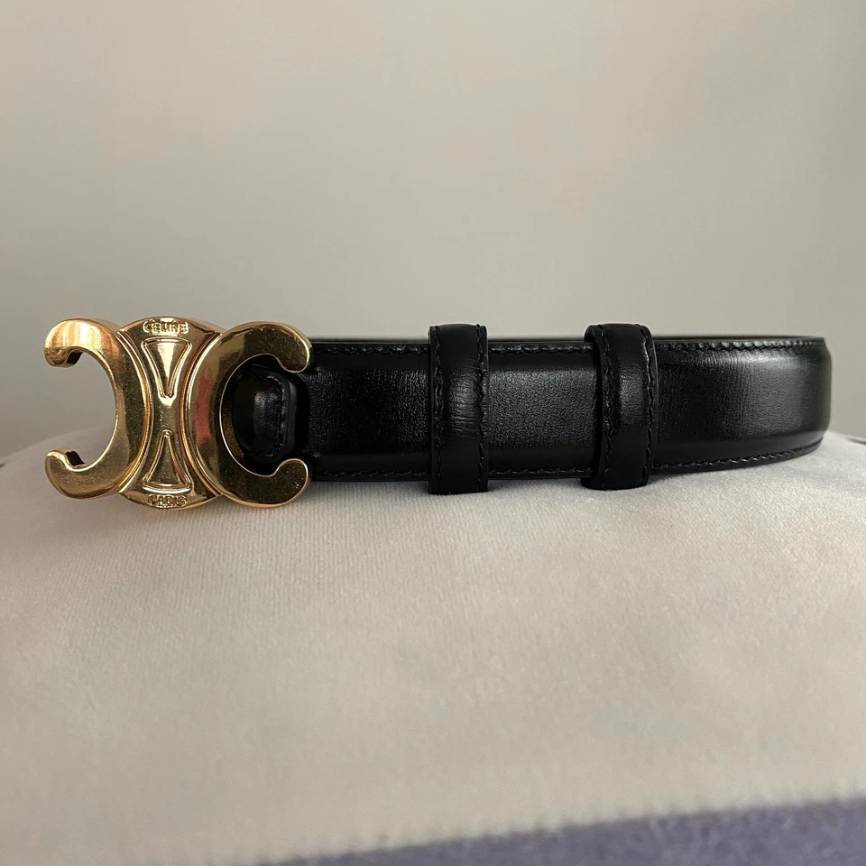 Cinturón Celine Triunfo Mediano Talla 90cm Auténtico Foto 2 de 4