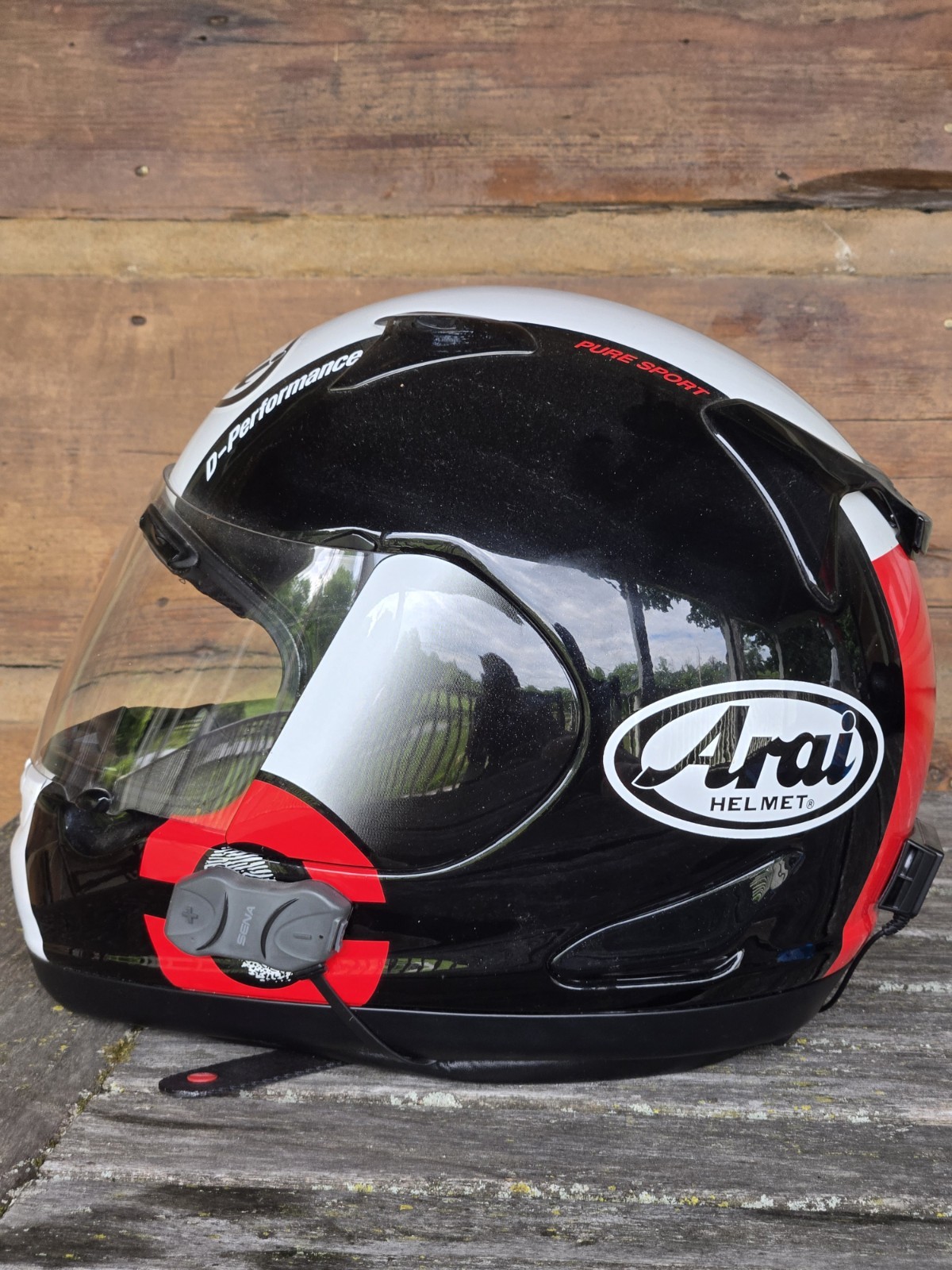 Arai RX-Q Racing Helmet Size M Black Red White Used Excellent Condition