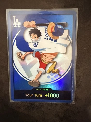 2026 ONE PIECE x LOS ANGELES DODGERS MONKEY.D.LUFFY DON CARD PROMO 7/2/26