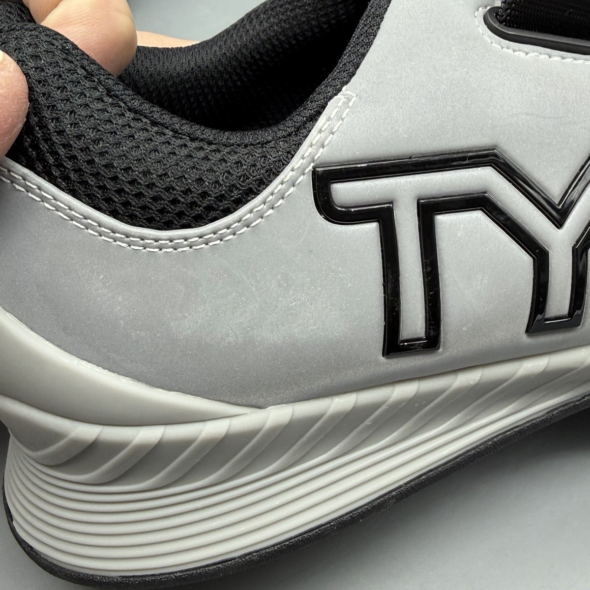 TYR L-1 Lifter Shoes Men\'s Size 9 Silver Reflective‎ Weightlifting Gym Sneakers UNISEX TYR L-1 LIFTER | BLACK – Randy main image 2