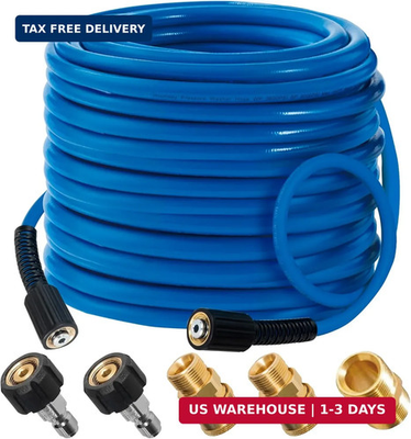 #ad Hourleey Pressure Washer Hose 50 FT 3600 PSI Flexible Kink Resistant Power Wash $63.50
