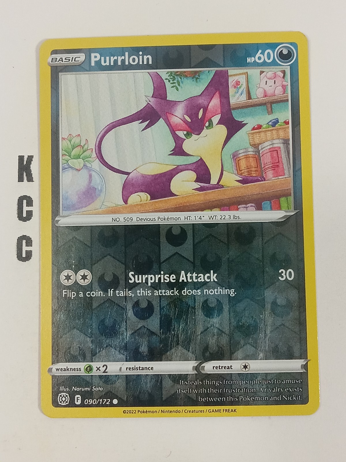 Purrloin 090/172 Brilliant Stars Reverse Holo Pokemon TCG