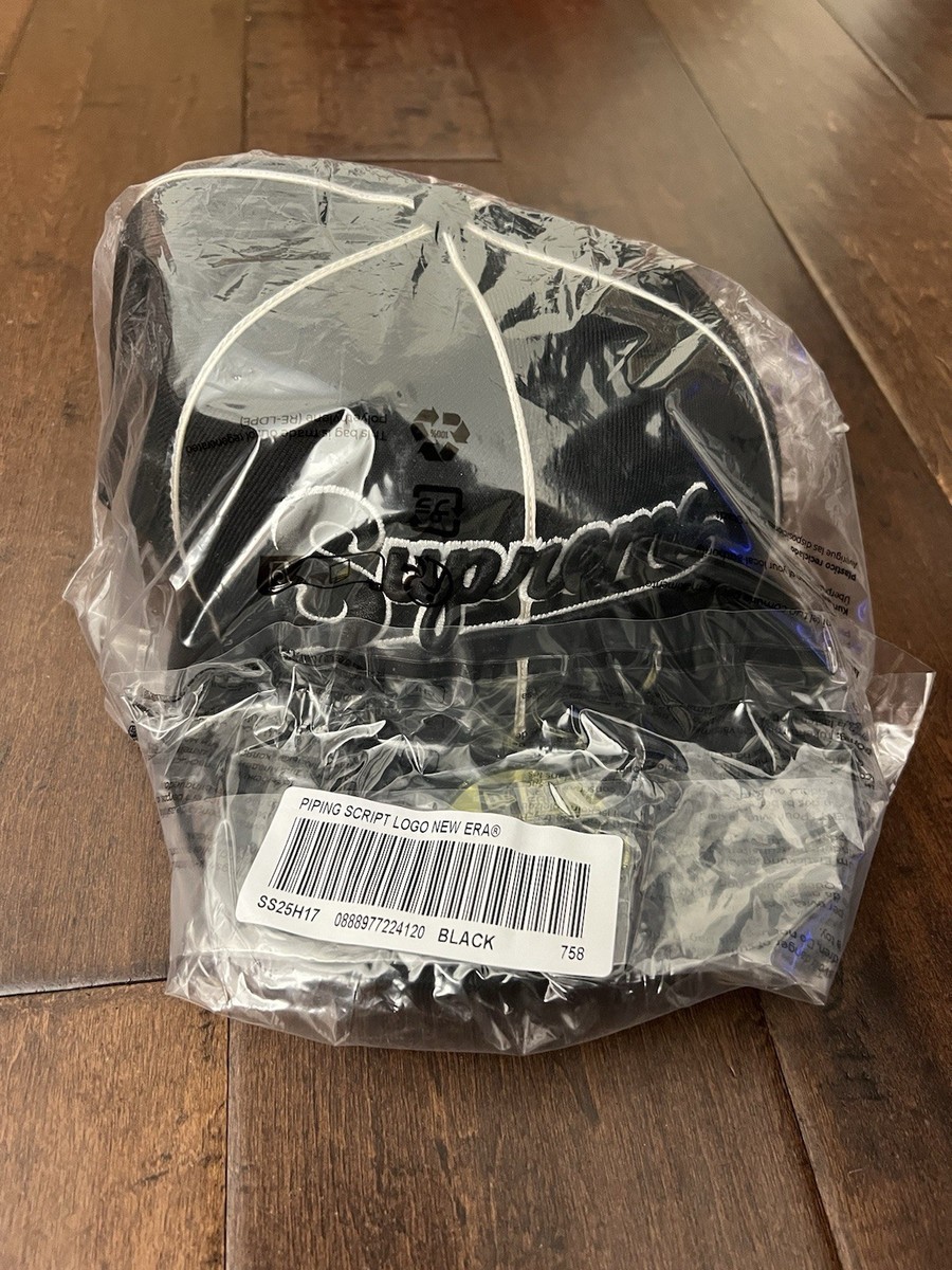 帽子 Supreme Piping Script Logo New Era Black s-l400.jpg