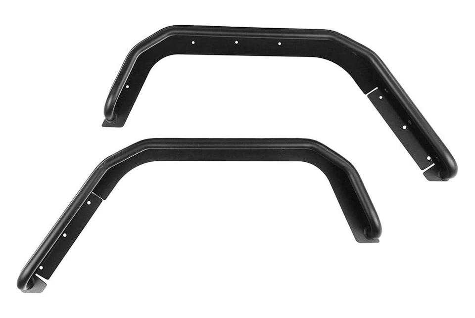 For Jeep Wrangler JK 18 Rugged Ridge Matte Black Rear Tube Fender Flares Foto 2 de 2