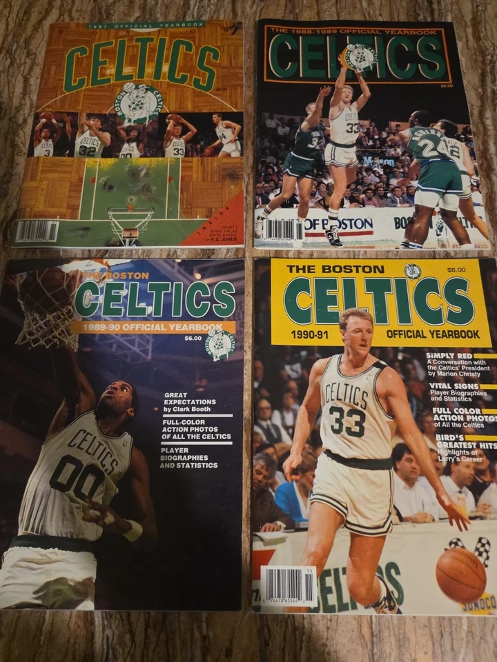 1987~1991/LOT OF 4-BOSTON CELTICS OFFICIAL YEARBOOK SET-NM - Image 2 of 4