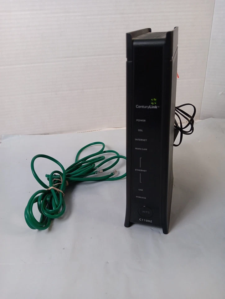 CenturyLink C1100Z ZyXel Modem Wifi Router W Power Cord And Ethernet Cable - Image 3 of 4
