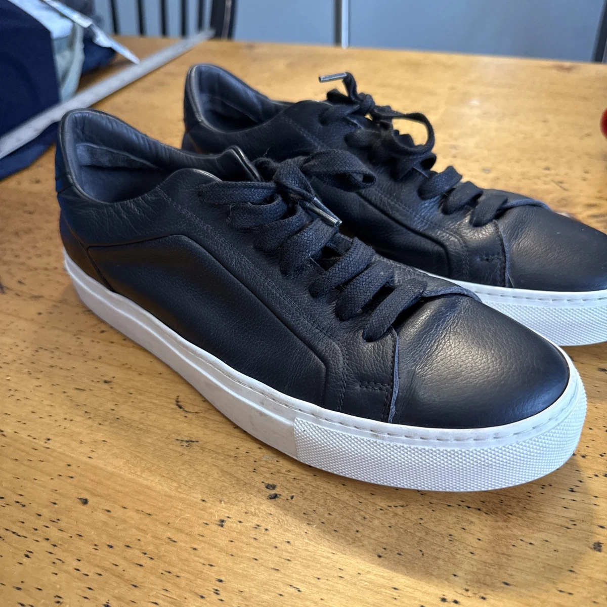 To Boot New York - Black leather sneakers Men’s size 8 Amazon.com | To Boot New York Men main image 3