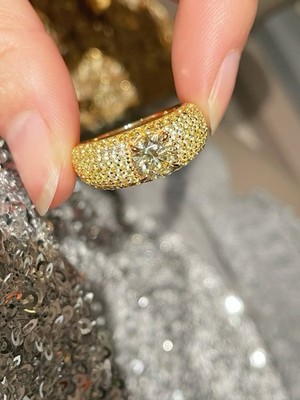   [Luxury Craftsmanship] Fortune Yellow Diamond Ring  