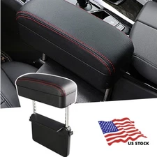 Car Armrest Storage Box Adjustable Pad Auto Center Console Extension Armrest Pad