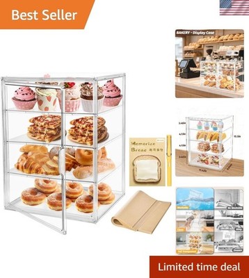 Pastry Display Case,Large Bakery Cookie Display Stand for Kitchen Countertop,...
