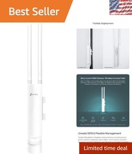 Omada N300 Outdoor Access Point - 200m WiFi Coverage, Passive PoE, Weatherproof