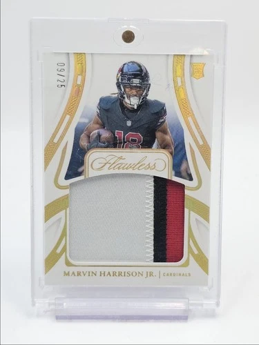 MARVIN HARRISON JR. 2024 FLAWLESS ROOKIE PATCHES CARDINALS RC /25 Q0311