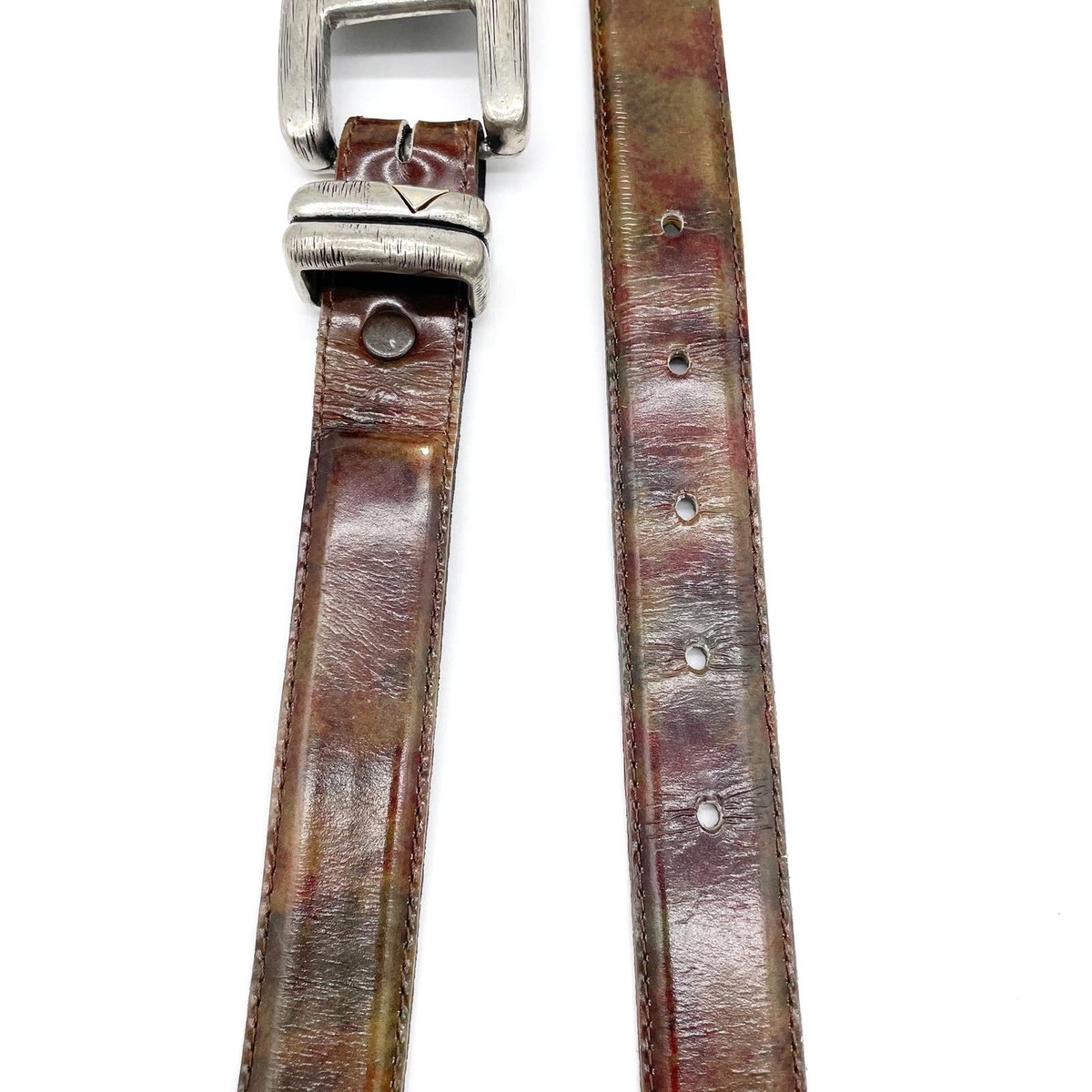 Vicenza Womens 30 Italian Calfskin Belt 401 Multicolor  display picture 2