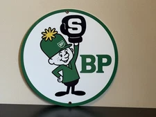 BP  Racing Gasoline Oil Vintage  Style Metal Sign Hi Gloss