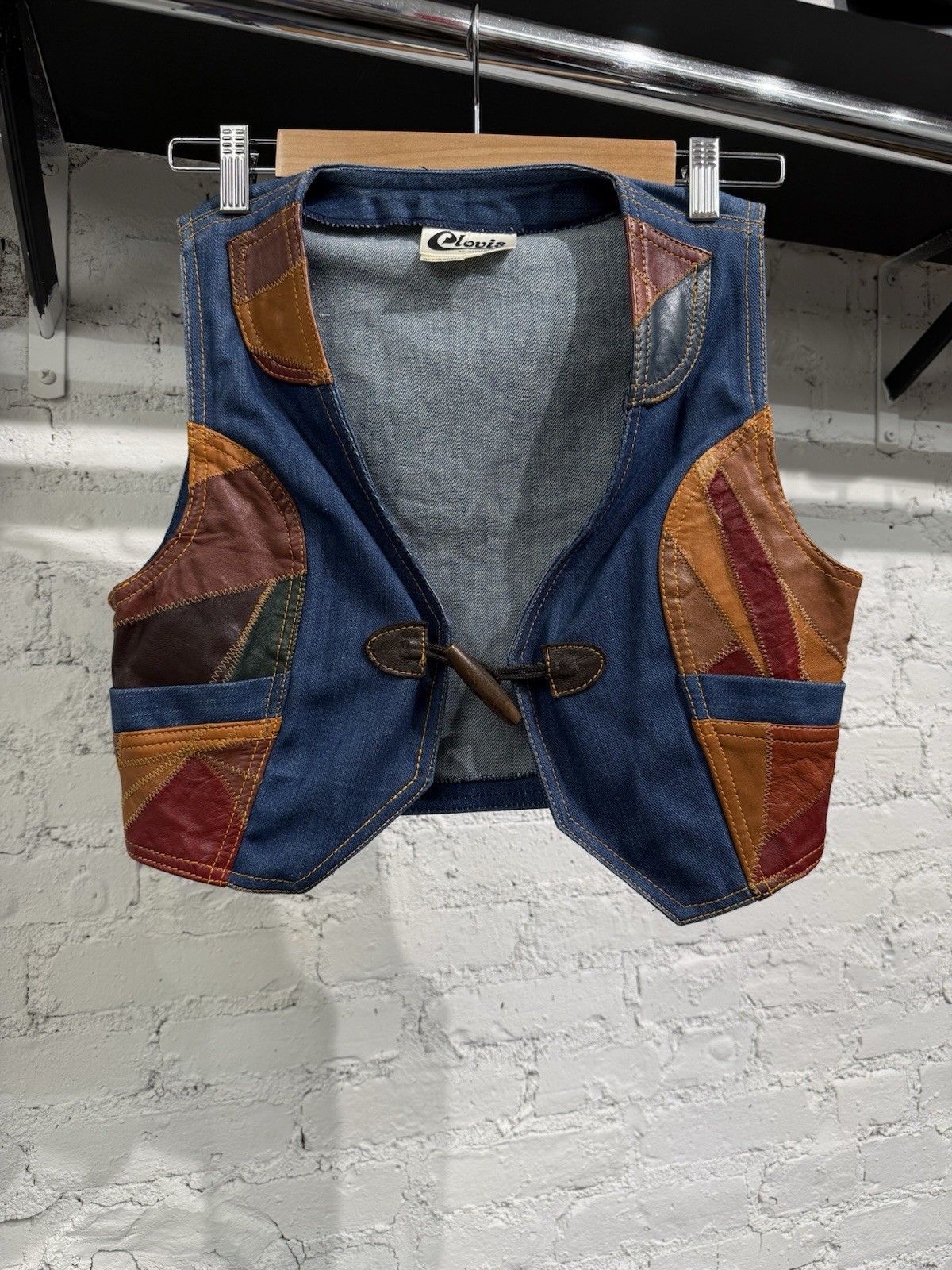 Patchwork 80’s Vest - image 1