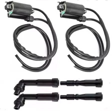 For Honda CB750 Coil Set NIGHTHAWK CB 750 Ignition Coils & Spark Plug Caps 91-03