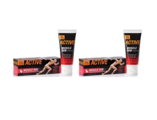 2 Boxes of Tiger Balm Active Muscle Rub, Non-Greasy Pain Relief Cream (60G )