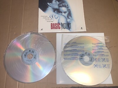 Basic Instinct Laserdisc 1992 Motion Picture Widescreen Edition Double Disc