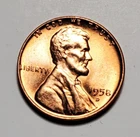 1958 D LINCOLN WHEAT PENNY UNC #C8538