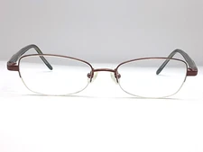Vera Wang Bernadette PC 49-17-136 Bronze Metal Half Rim Eyeglasses Frame 3/F6