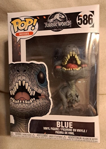 Blue Funko Pop #586 Jurassic World Fallen Kingdom Velociraptor bnib