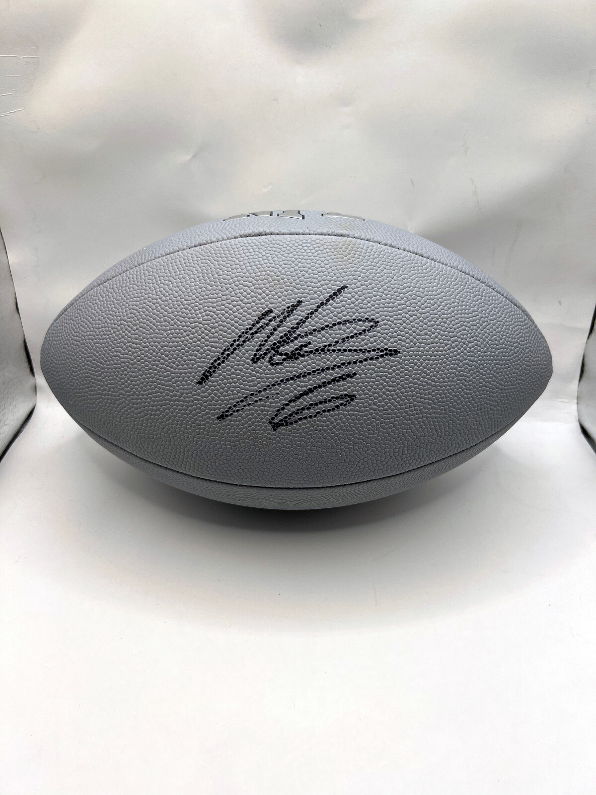 MILES SANDERS Carolina Panthers Signed AUTOGRAPHED NFL Football PSA COA 