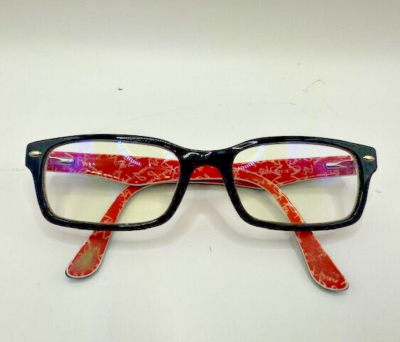 Ray-Ban RB5206 2479 Eyeglasses Womens Black Red RB Logo 52-18-140 Frames Only Ray Ban Eyeglasses, Frames Only, RB 5206 2479, 52-18-140  main image 2